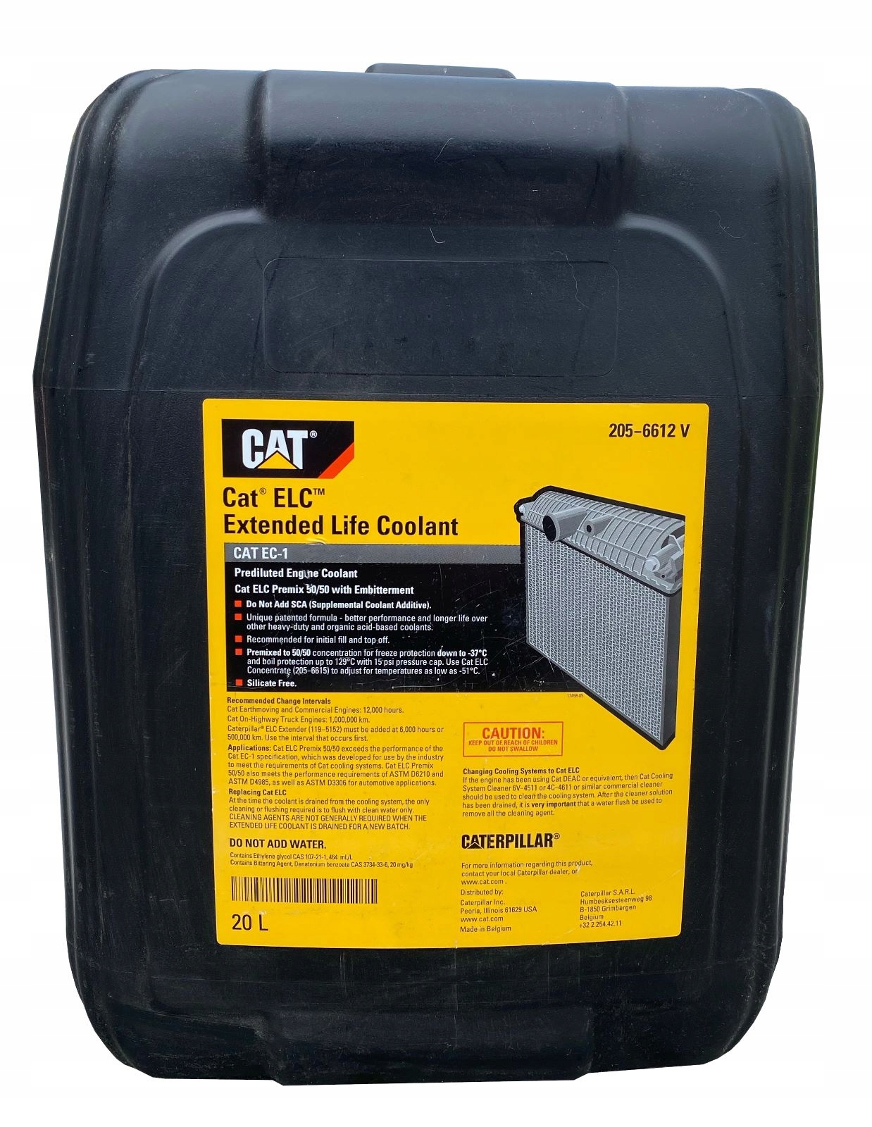 Caterpillar2056612 COOLANT ELC 50x50 Premixed (20 ltr. can) Novi Group